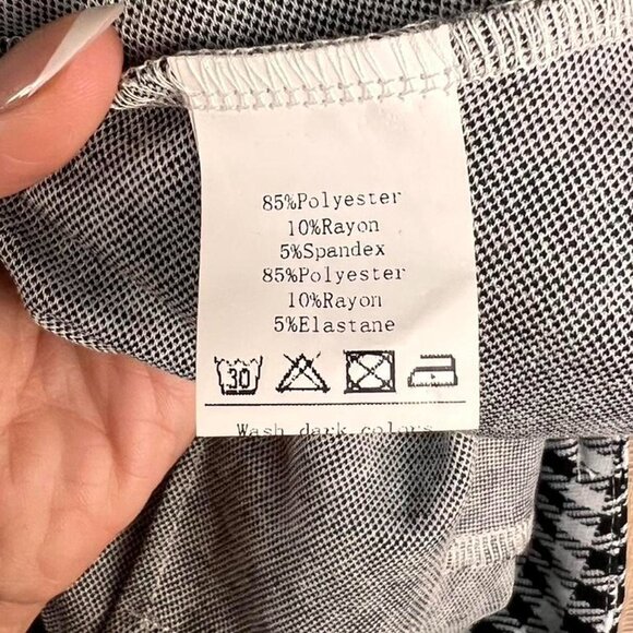 Brand new with tags Belle Poque black and white checkered midi skirt - Picture 5 of 5